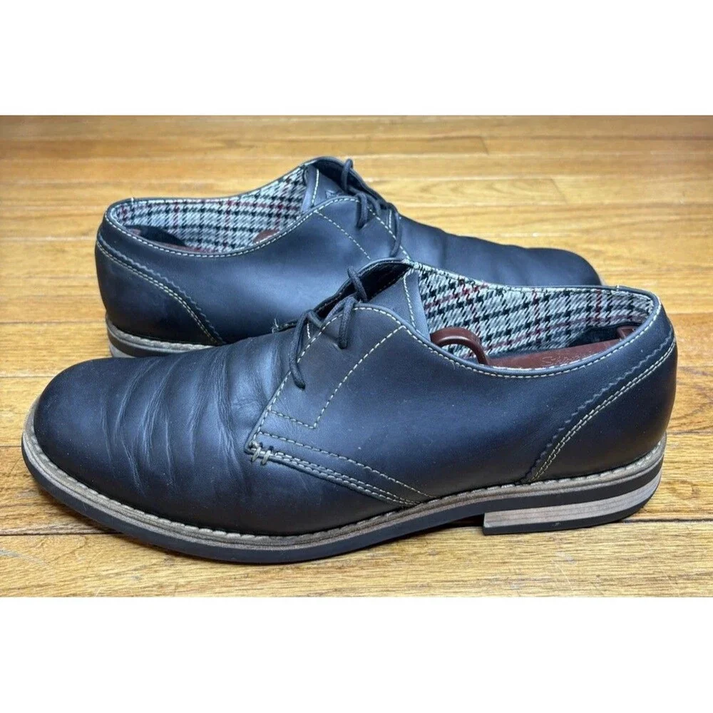 Original Penguin Shoes Mens 10 Black Waylon Lace Up Derby Oxford Munsingwear